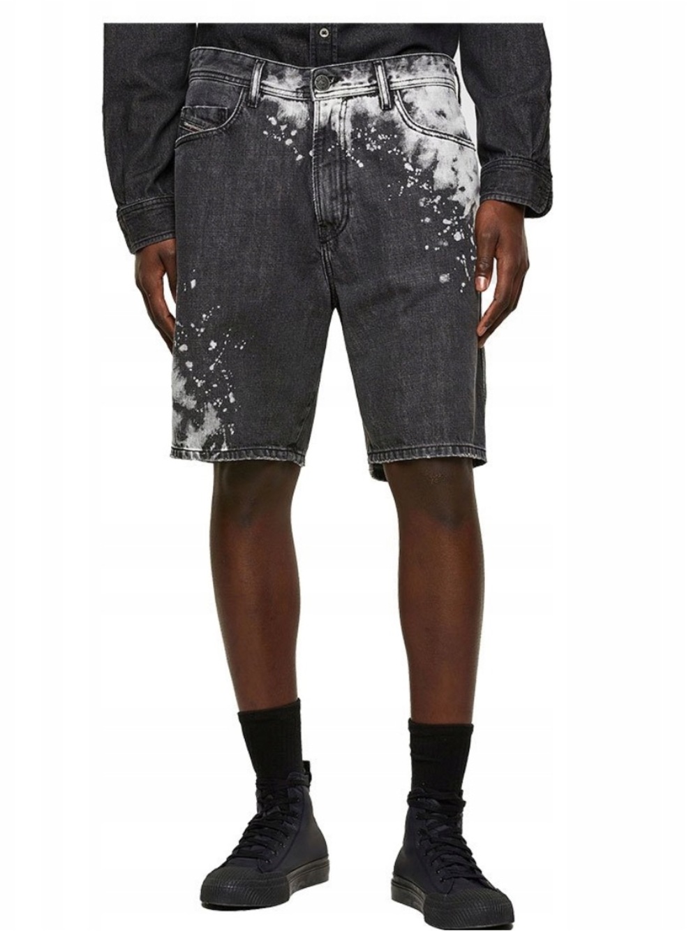 Diesel D-Willoh-X-SP Men's Denim Shorts Distressed Y2K Designer size 33